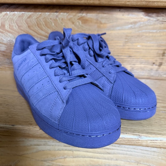 Adidas Superstar XLG Low Womens Shoes Purple IG2971 near new condition - Picture 8 of 11